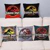 45x45cm Jurassic Park Dinosaur Print Pillowcase Peach Skin Cushion Cover Home Decor