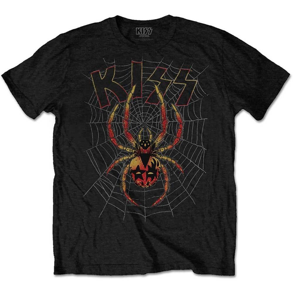 KISS Футболка Spider Slim Fit Размер L Черный Унисекс Футболка