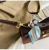 Kelly Women's Large Shoulder Bag with Lock and Scarf - Versatile Crossbody Handbag