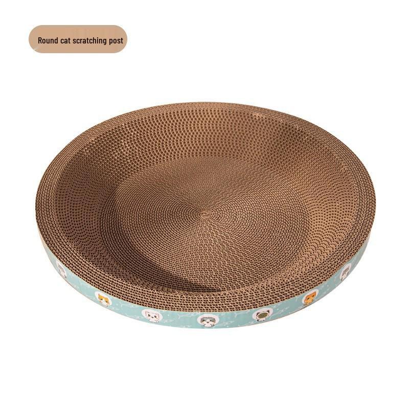 Прочный большой лежак-когтеточка для кошек: Устойчивый к царапинам, не осыпающийся гофрокартон для самостоятельных развлечений
