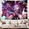 Кавайная Аниме Девушка Touhou Печатный Гобелен Настенное Полотно Милый Мультяшный Стиль Фэнтезийный Фон Домашний Декор