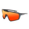Солнцезащитные очки Ocean Shades Aerodynamic Wingfoil Матовые Черные Красные REVO, Унисекс, ЭССУЭЙРА, Сверхлегкие, Дизайн, и Кайтсерфинг, (Поляризованная линза),