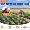 VEVOR Weed Barrier Landscape Fabric, 0.91 x 91.44 m Heavy Duty Garden Weed Fabric, Woven PP Weed Control Fabric, Driveway Fabric