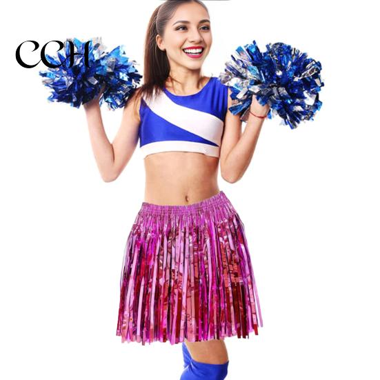 Rain Fringe Tassel Skirt Dance Costume Streamer Half for Pet Plastic Beach Parties Sequin Cheerleading Team Dress Adults Kids Festival