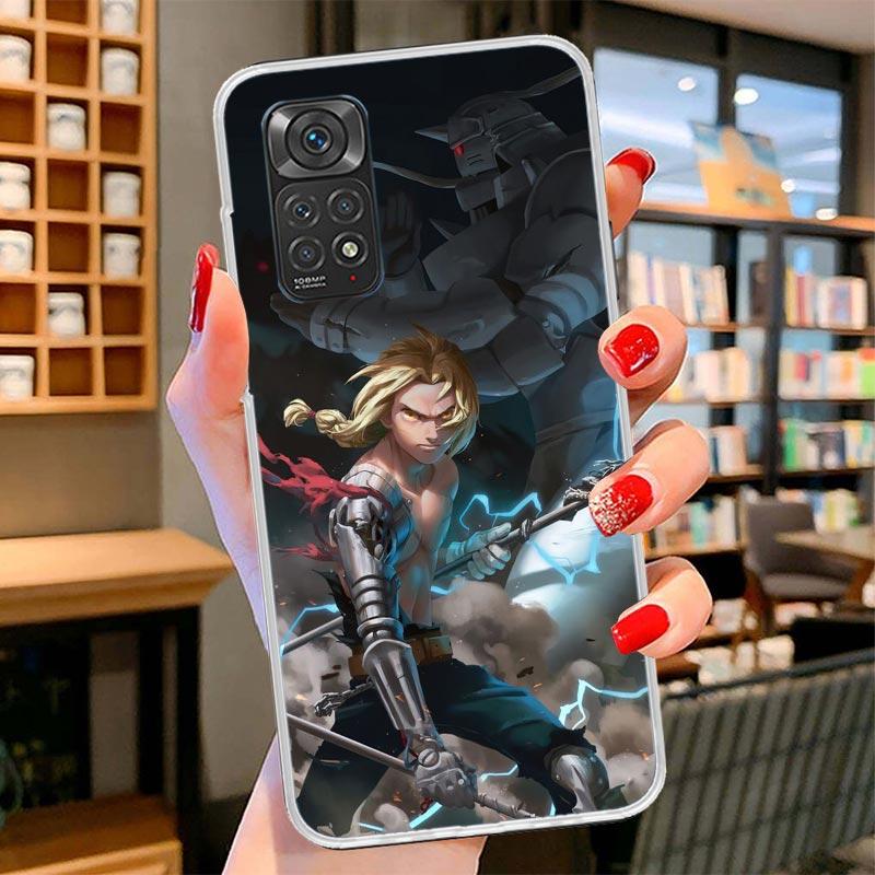 Чехол для телефона с аниме-обложкой Fullmetal Alchemist для Xiaomi Redmi Note 15 14 13 12 11 10 Pro Plus 14S 12S 11S 11T 11E 10S Мягкие Fundas