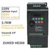 VFD 1.5KW to 5.5KW 1 Variable Frequency Drive Frequency Inverter Phase 220V Input Three Phase 380V Output Frequency Converter