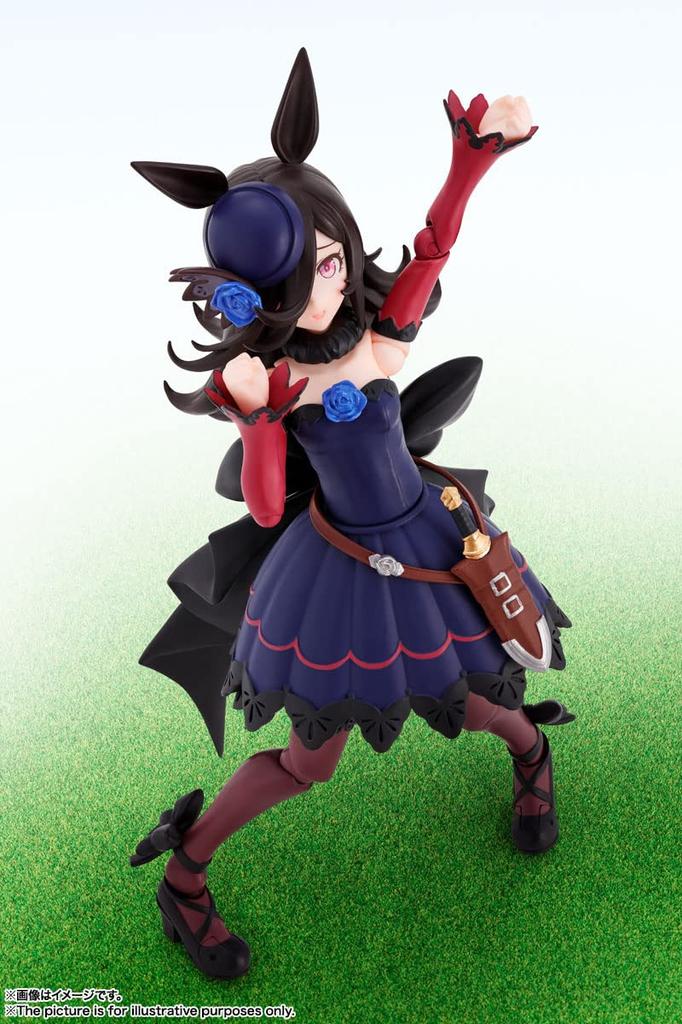 TAMASHII NATIONS Uma Musume Pretty Derby Rice Shower 120 мм окрашенная подвижная фигурка SHFiguarts приблизительная. АБС и ПВХ