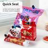 10 Pack Squeeze and Lock Bread Bag Clips, Bread Clips Resuable, Bag Clip for Food Storage, Sturdy Bread Cilp, Heavy Plastic, Handy Bags Cinch, Easy