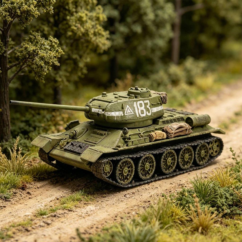 Бронированная машина Т-34/85 Модель Легкая сборка Масштаб 1/72