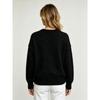 Women S Lazy Style Floral Knit Sweater Loose Crew Neck Pullover