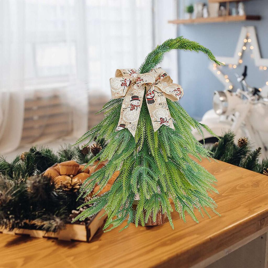 Рождественские настольные украшения маленькие имитационные елочные украшения