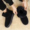 TUINANLE Нескользящие Толстые Плюшевые Снежные Ботинки Женские Платформа Мех Зимние Ботинки Мужские Слипоны Теплые Хлопковые Подкладные Ботинки Женские