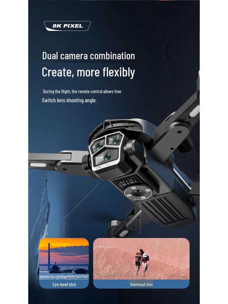 V188 Drone 8K HD Aerial Photography, Long Battery, Four-Axis, Brushless Obstacle Avoidance, Remote Control Airplane Toy