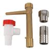 Brass Quick Coupler Sprinkler Key G3/4 Quick Sprinkler Valve Key for Garden Hose Underground