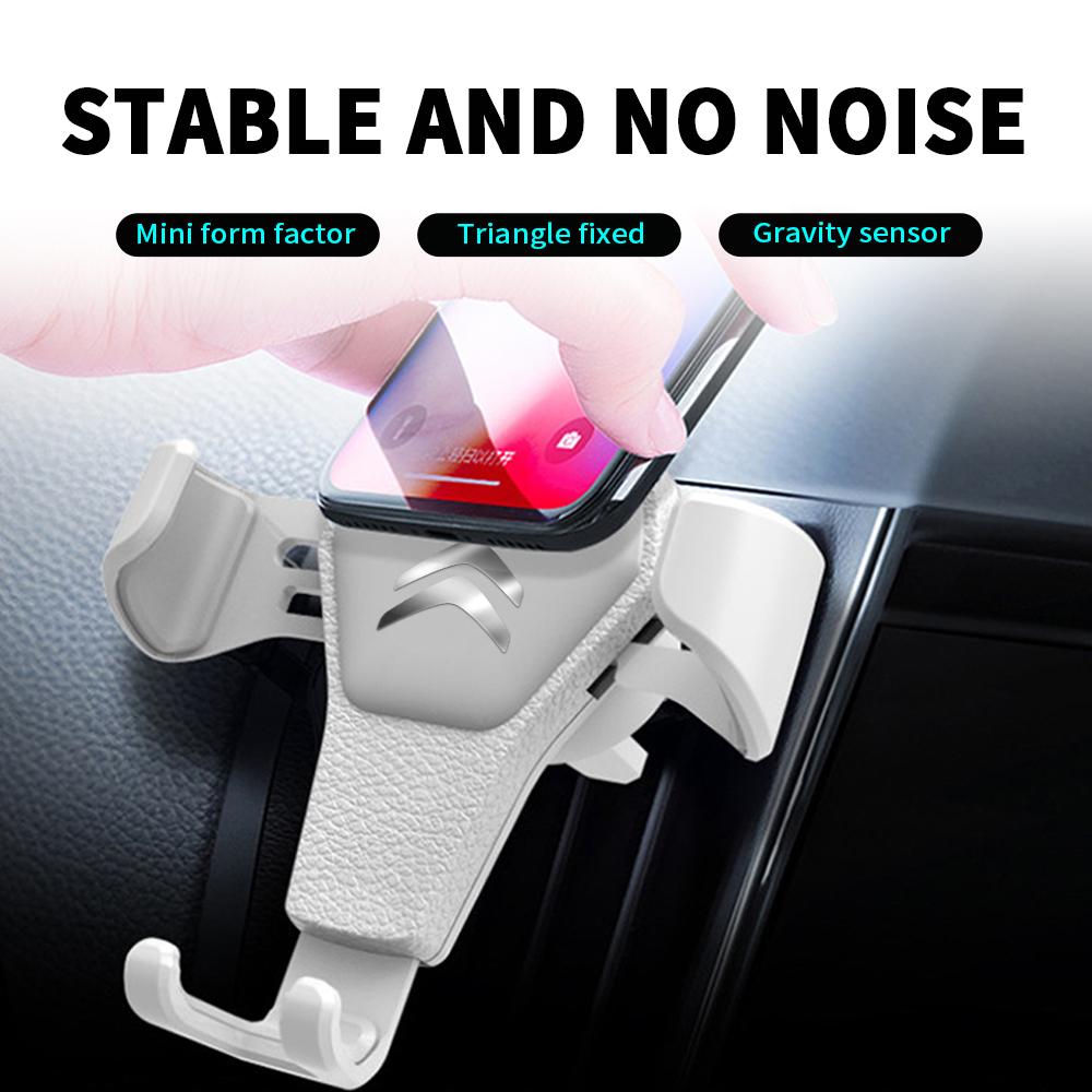 AQO1 Car Phone Holder Vent Bracket GPS Navigation Mobile CellPhone Stand For Citroen C1 C2 C3 C4 Grand Picasso C4L C-ELYSEE C8 DS3 C6