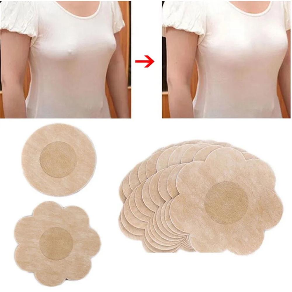 10Pcs Disposable Non-Woven Nipple Cover Women Summer Breathable Invisible Breast Covers