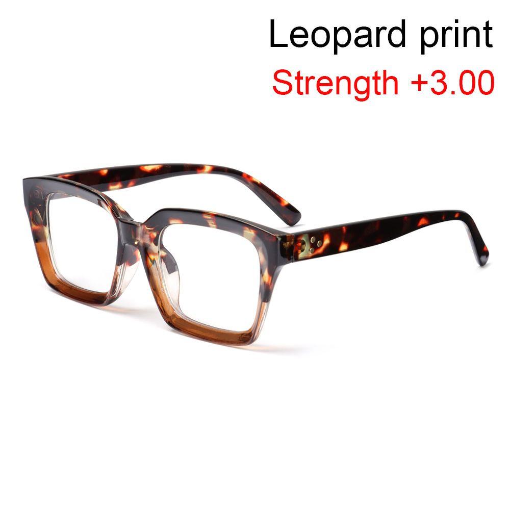 Diopter +1.0~+4.0 High-definition Portable Reading Glasses Oversized Presbyopia Eyeglasses Large Frame