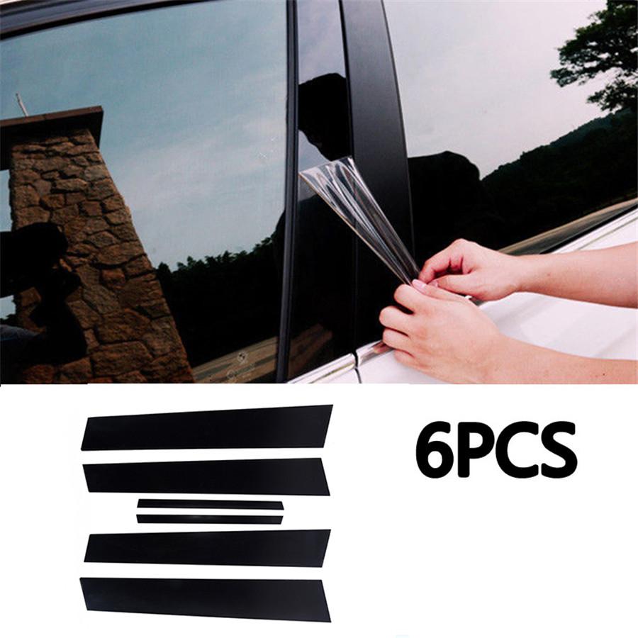 This Listing Is for One Set of Black Pre-cut Pillar Posts Molding Protector Trims Specially Designed for Honda Accord 2013-2017 .