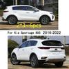Автомобильные накладки на стойки кузова TPU/Глянцевое зеркало Для Kia Sportage KX5 2016 2017 2018- Накладка на дверь Наклейка на окно Аксессуары 6 шт.