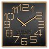 Large wall clock for the living room, black, EKO digits, 60cm