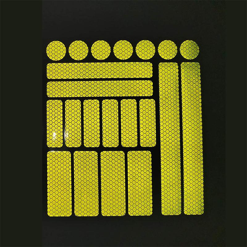 Автомобиль Мотоцикл Светоотражающие Наклейки Ночная Безопасность Предупреждение Отражающая Пленка Наклейка Украшения Велосипедное Колесо Отражатель Авто Аксессуары