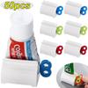 5-50pcs Rolling Tube Toothpaste Squeezer Toothpaste Seat Holder Stand Rotate Toothpaste Dispenser for Bathroom Accessories