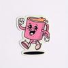 Cute Retro Coffee Cup Sticker | Trendy Aesthetic Sticker For Notebook, Laptop, Phone Case