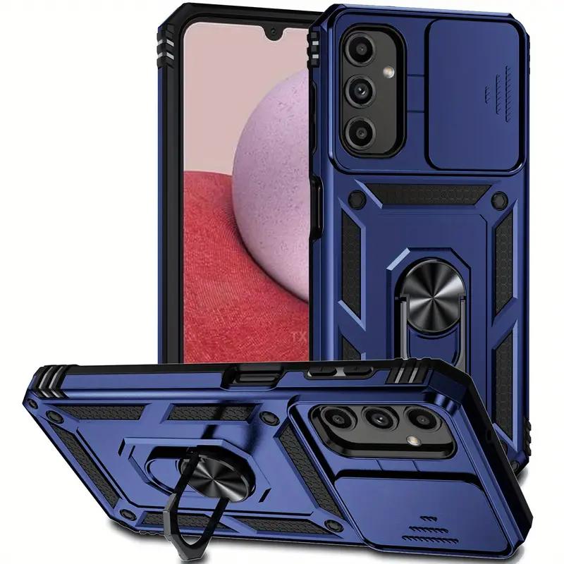 Защитный чехол 3 в 1 для телефона Samsung Galaxy A14 A13 A34 A54 A25 A24 5G A04S Броня военного класса Противоударный чехол для телефона с кольцом Магнитная подставка