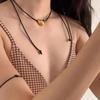 Korean Blogger Style Adjustable Heart Necklace - Minimalist Cold Style Collarbone Chain