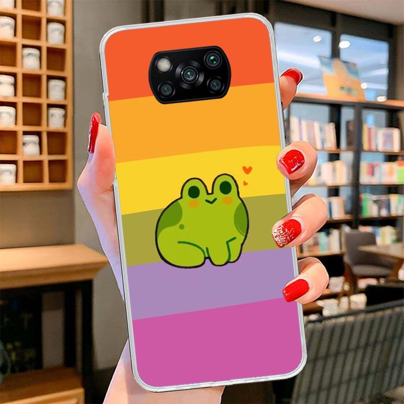 Cottagecore Frog Mushroom Kawaii Cover Phone Case For Xiaomi Poco F7 Ultra X7 X6 X5 Pro M7 Redmi 15C 15 13C 13 12C 12 10C 10 9A