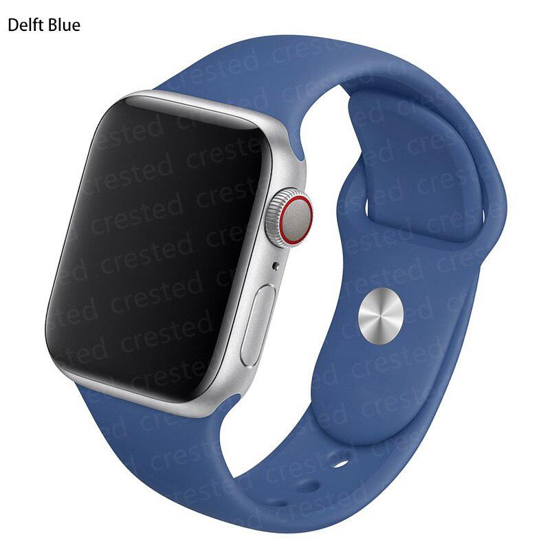 Силиконовый ремешок для Apple Watch Band 41 мм, 44 мм, 38 мм, 45 мм, 40 мм, 42 мм, дышащий ремешок для часов, браслет iWatch series 7, 6, 5, 4, 3, 2, 1