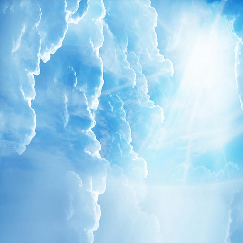 Custom 3D Photo Wallpaper Blue Sky White Clouds Ceiling Wall Murals For Living Room Bedroom Home Decoration Ceiling Wall Paper
