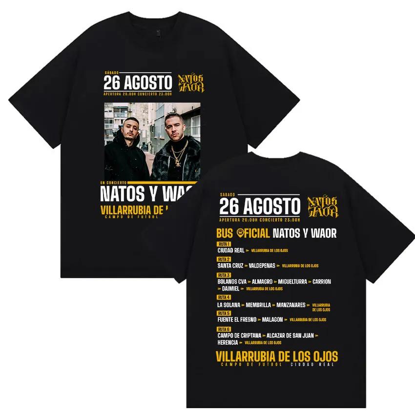 Pop Rapper Nato Y Waor Merch Cotton T Shirt Short Highend Luxury Unisex Style Both Of Unisex And Unisex