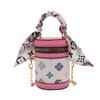 Printed Shape Cylindrical Single Shoulder Crossbody Bag For School Play And