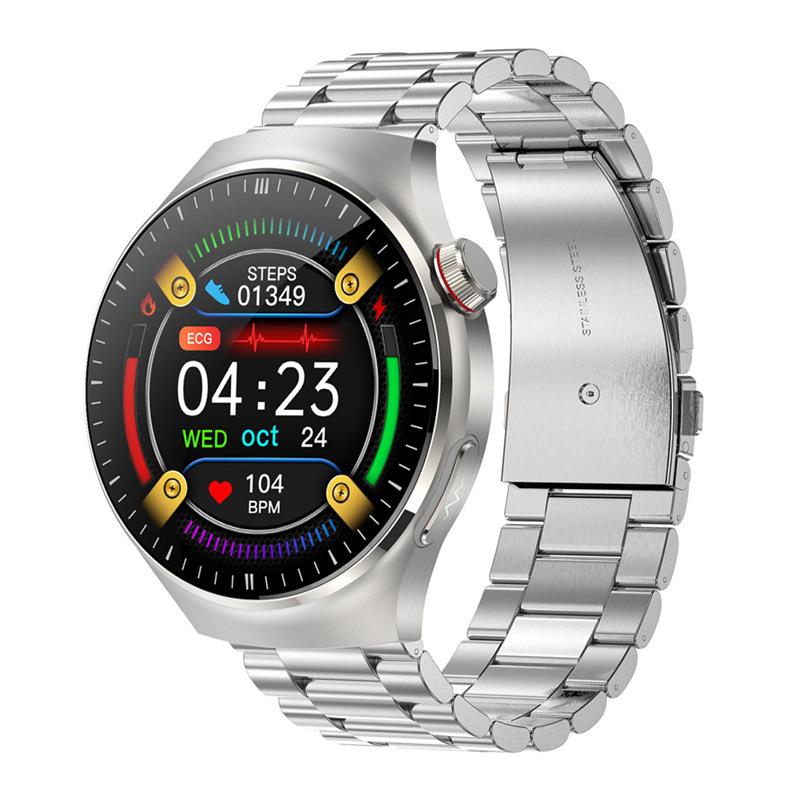 Smartwatch with ECG, Health Monitoring, SOS, Breathing Exercises, Uric Acid & Blood Lipid Tracking, WeChat & Sports Features