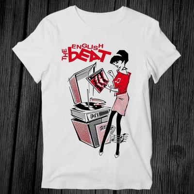 Футболка The English Beat Rude Girl Унисекс для взрослых Мужская Женская Подарок Крутая Музыкальная Мода Унисекс Футболка