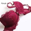DKGEA Women Underwear Lace Push Up Bra Sexy Deep V