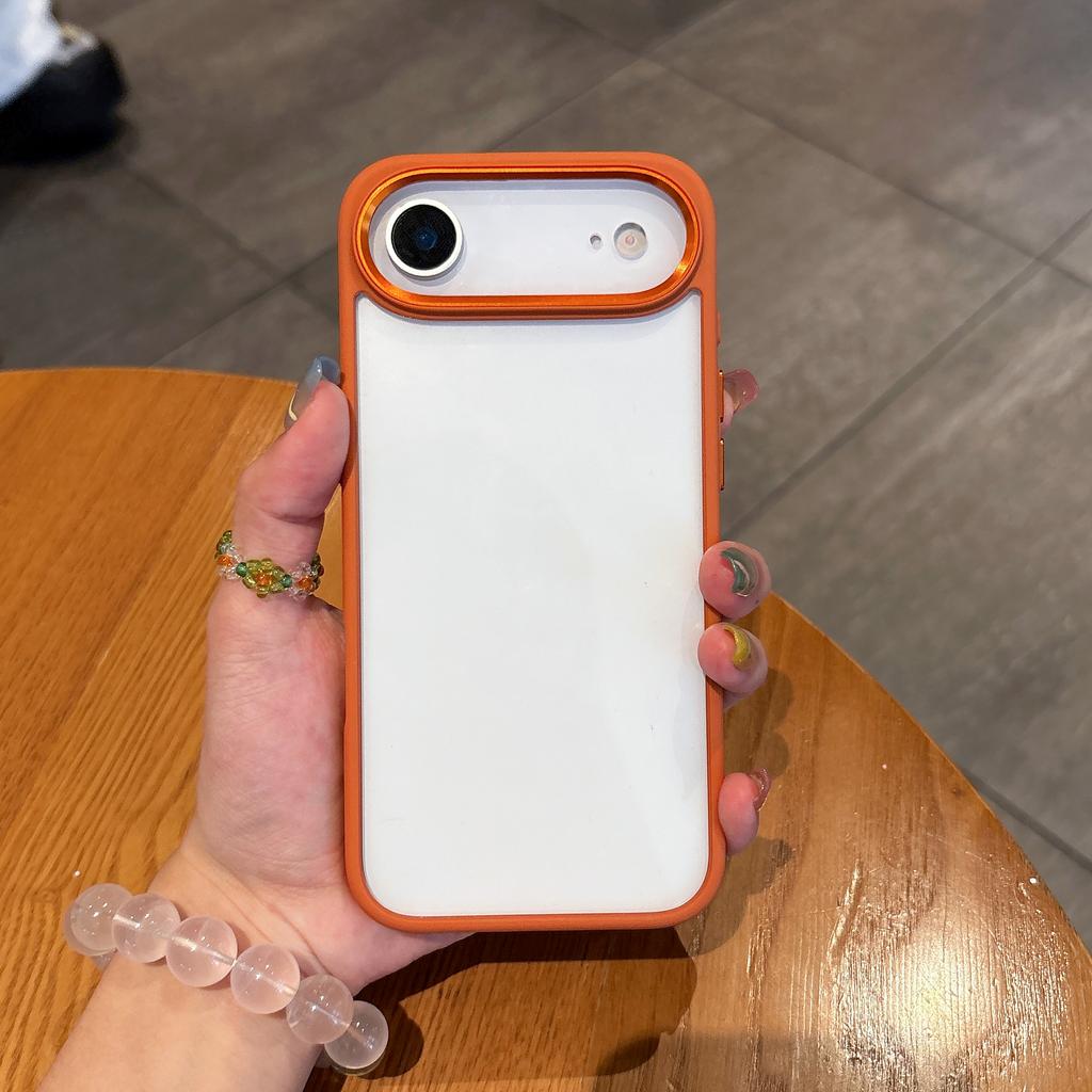 Прозрачный силиконовый бампер-рамка Чехол для iPhone 17 Air 16 16E 15 14 13 12 Mini 11 Plus Pro Max Защитное жесткое покрытие с кольцом для камеры