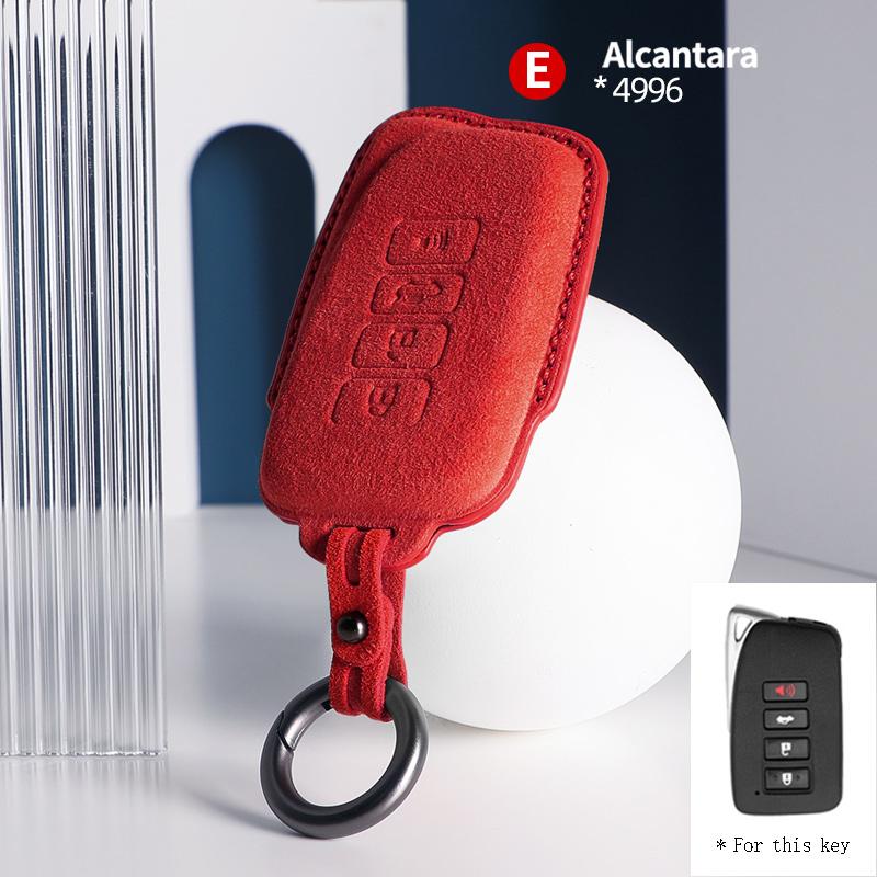 Car Key Case Cover Holder Key Shell Suede for For Lexus ES UX UX 300e NX LC NX GS RX GX RC 200 250 350 LS 450H 300H Keychain