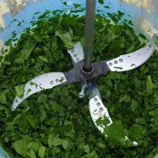 Бытовой измельчитель травы Лезвие Регулируемый диаметр Корм для скота Овощная трава Измельчение Острое лезвие из нержавеющей стали Замена