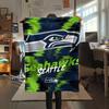 Фланелевое одеяло с принтом Seattle Seahawks, мягкий плед для спальни, дивана, стирающийся, фанатская атрибутика, отличный подарок.