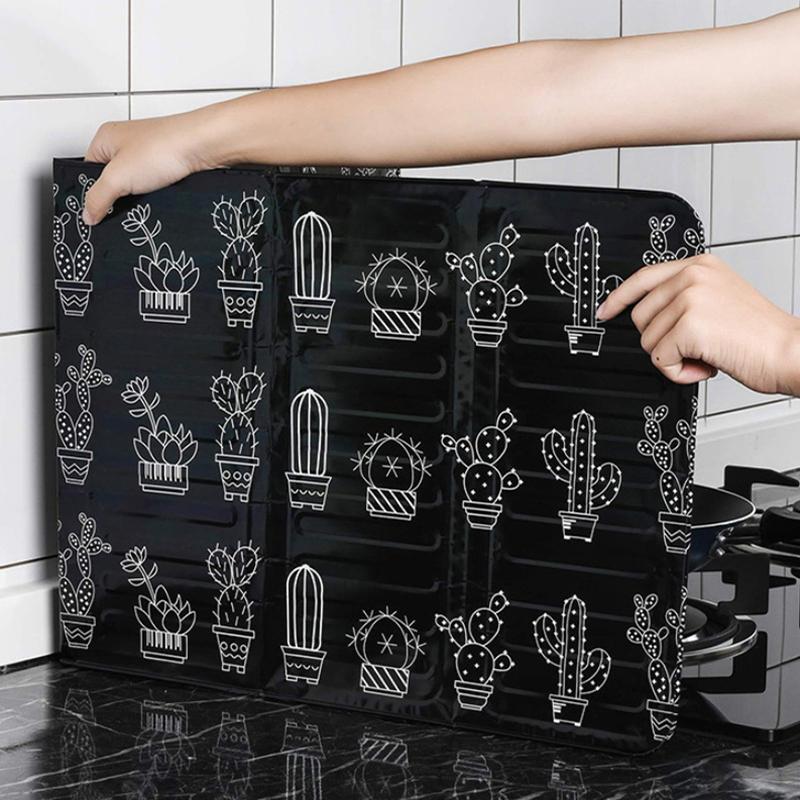 Алюминиевая фольга газовая плита перегородка кухонная масляная тарелка складная сковорода экран для защиты от брызг масла кухонные принадлежности