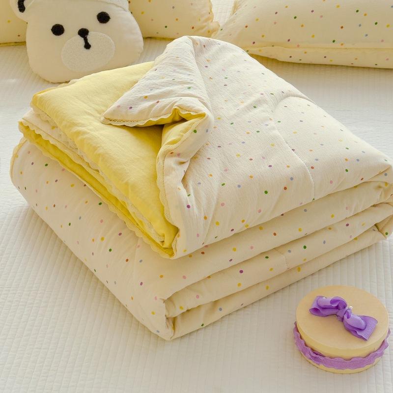 Новое милое одеяло с принтом для кондиционера, мягкое, приятное к коже, стеганое одеяло, дышащее, охлаждающее, летнее одеяло, для кроватей размера квин/кинг