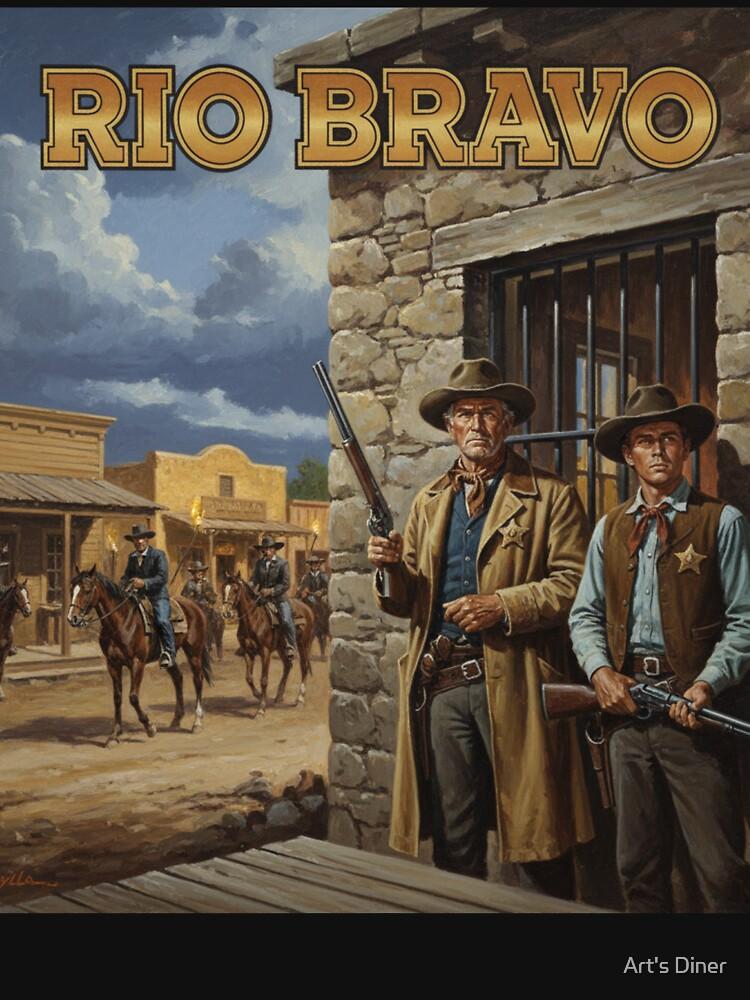 Дин Мартин Gunsmoke & Honor – Переосмысленный Постер Рио Браво Классическая Футболка