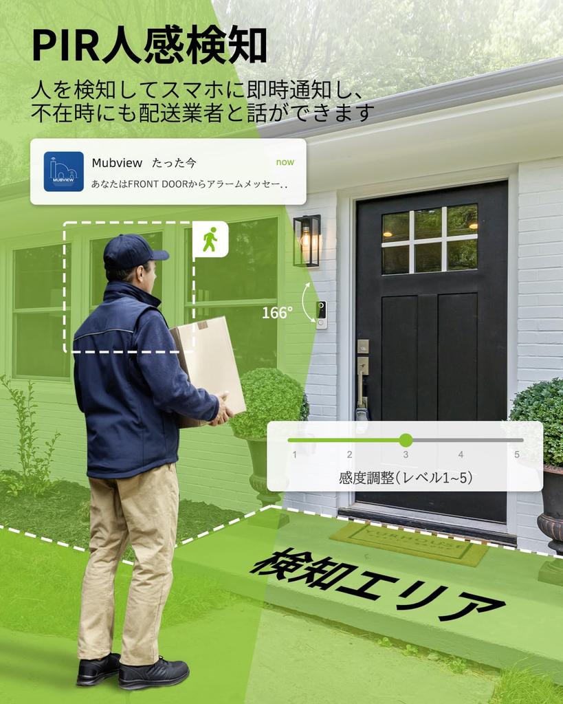 Беспроводная домофонная система Visitor Response 5200 мАч со смартфоном 2 Alexa Motion Remote Voice Night Family Indoor IP65 Пылезащищенная и совместимая с Easy