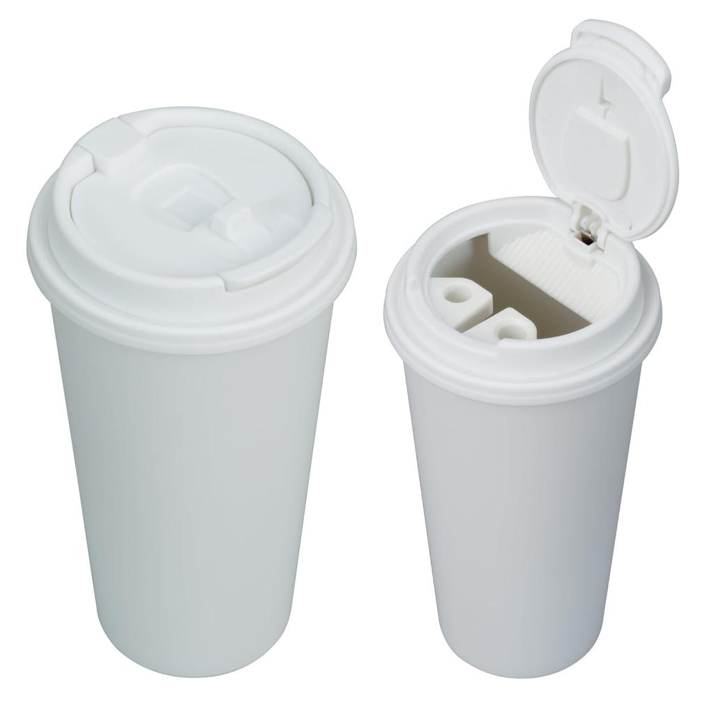 SEIWA WA159 Пепельница в форме бутылки Caffe, размер Venti, белая, устанавливается в