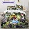 Alien Teacher Pattern Bedding Quilt Set Quilt Cover Pillowcase Home Decoration Birthday Gift (1 * duvet cover + 2 * pillowcase, without core)