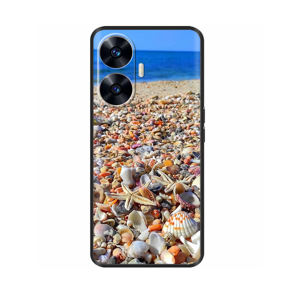 Чехол для телефона Realme C55 Модный Мягкий Жидкий Силикон Полная Защита Задняя Крышка для Realme Narzo N55 Чехол C 55 RMX3710 Fundas