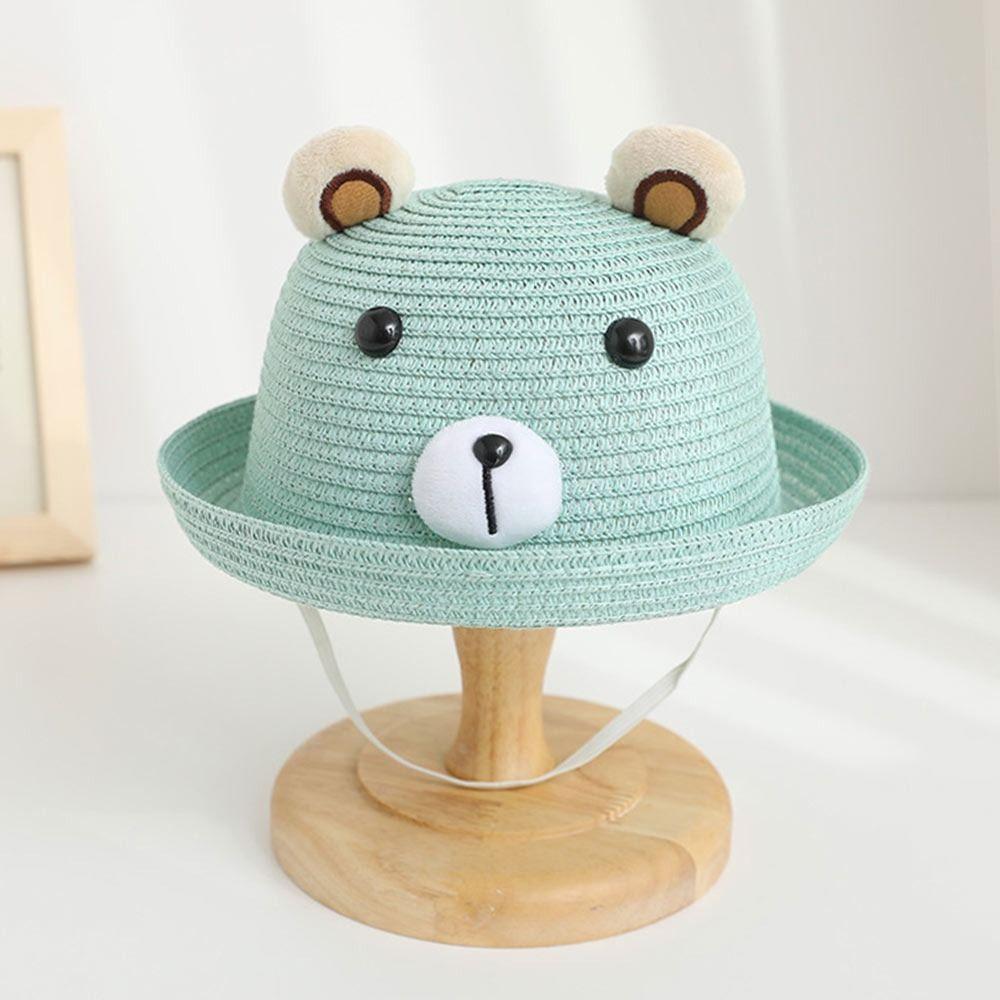 UV Protection Kids Bucket Hat Breathable Straw Hat Outdoor Sun Cap  Children Boys Girls