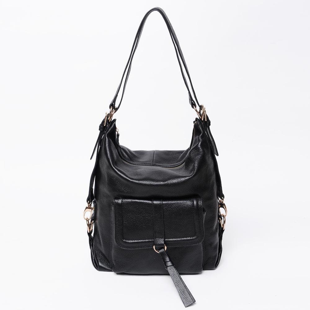 Женский ретро-рюкзак из натуральной кожи - 2025 г., корейский стиль, одно плечо, большая вместимость, первый слой из коровьей кожи